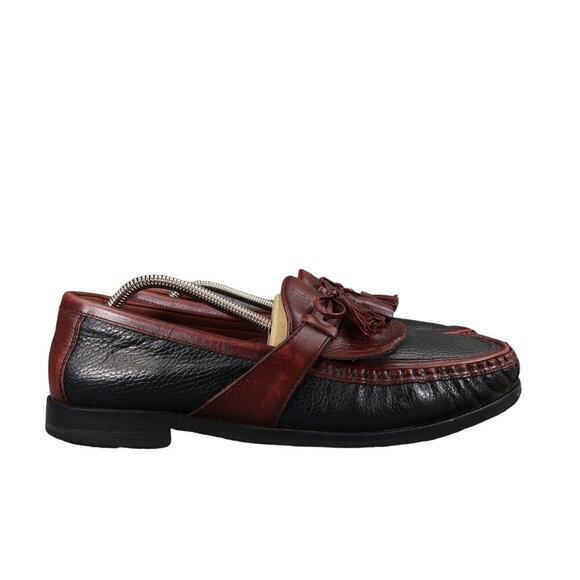 Johnston & Murphy Shoes Mens 10 Loafers Tassel Fringe Moccasin Leather Classic main image 10